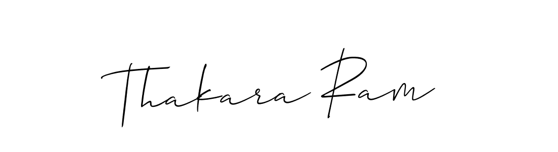 Use a signature maker to create a handwritten signature online. With this signature software, you can design (Allison_Script) your own signature for name Thakara Ram. Thakara Ram signature style 2 images and pictures png