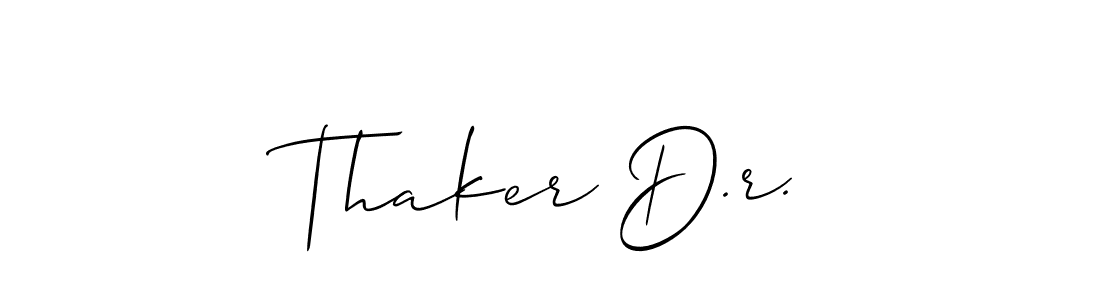 Check out images of Autograph of Thaker D.r. name. Actor Thaker D.r. Signature Style. Allison_Script is a professional sign style online. Thaker D.r. signature style 2 images and pictures png