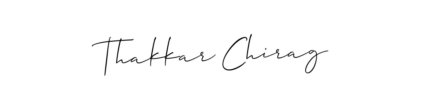 if you are searching for the best signature style for your name Thakkar Chirag. so please give up your signature search. here we have designed multiple signature styles  using Allison_Script. Thakkar Chirag signature style 2 images and pictures png