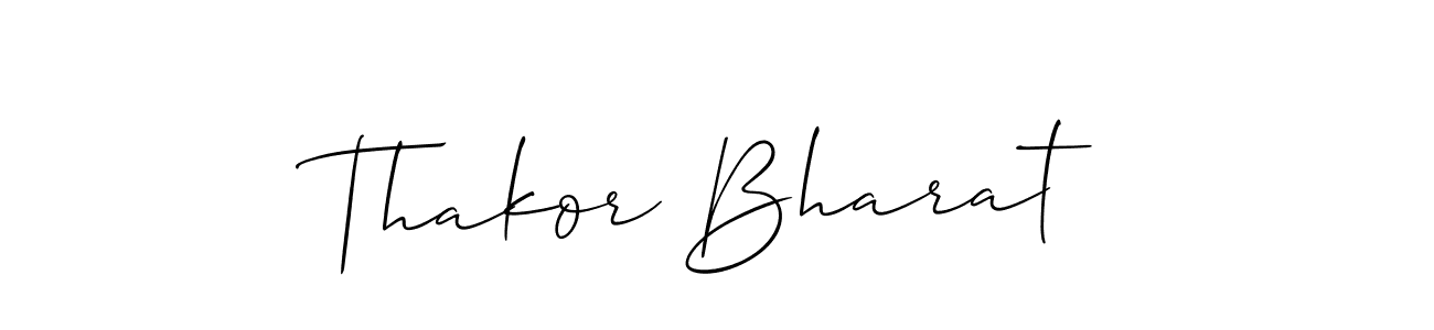 You should practise on your own different ways (Allison_Script) to write your name (Thakor Bharat) in signature. don't let someone else do it for you. Thakor Bharat signature style 2 images and pictures png