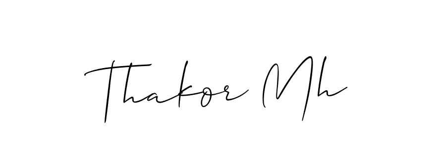 Best and Professional Signature Style for Thakor Mh. Allison_Script Best Signature Style Collection. Thakor Mh signature style 2 images and pictures png