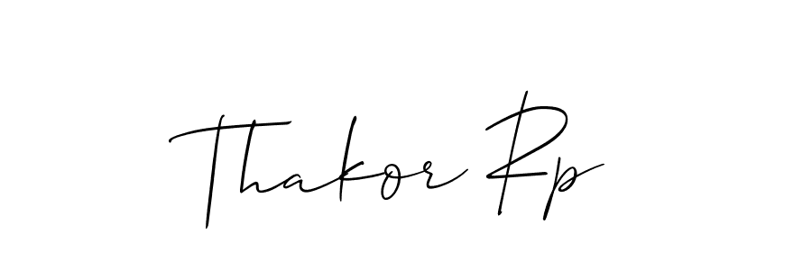 Also we have Thakor Rp name is the best signature style. Create professional handwritten signature collection using Allison_Script autograph style. Thakor Rp signature style 2 images and pictures png