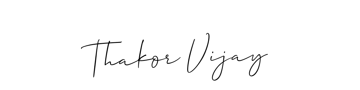 This is the best signature style for the Thakor Vijay name. Also you like these signature font (Allison_Script). Mix name signature. Thakor Vijay signature style 2 images and pictures png