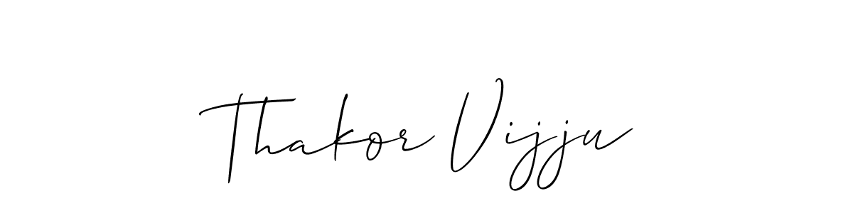 Make a short Thakor Vijju signature style. Manage your documents anywhere anytime using Allison_Script. Create and add eSignatures, submit forms, share and send files easily. Thakor Vijju signature style 2 images and pictures png