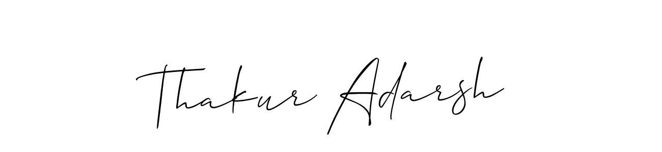 Also You can easily find your signature by using the search form. We will create Thakur Adarsh name handwritten signature images for you free of cost using Allison_Script sign style. Thakur Adarsh signature style 2 images and pictures png