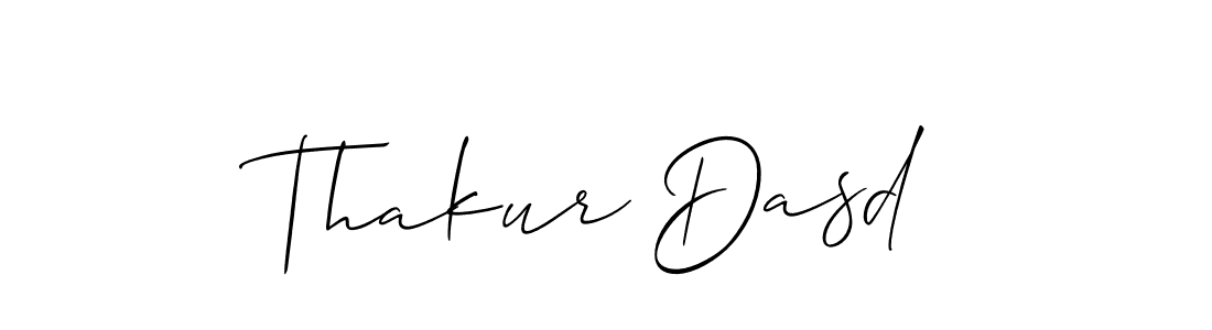 It looks lik you need a new signature style for name Thakur Dasd. Design unique handwritten (Allison_Script) signature with our free signature maker in just a few clicks. Thakur Dasd signature style 2 images and pictures png