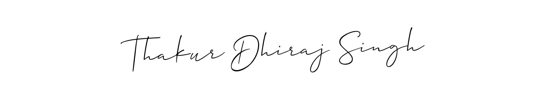 The best way (Allison_Script) to make a short signature is to pick only two or three words in your name. The name Thakur Dhiraj Singh include a total of six letters. For converting this name. Thakur Dhiraj Singh signature style 2 images and pictures png