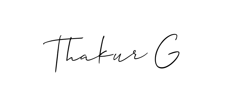 How to Draw Thakur G signature style? Allison_Script is a latest design signature styles for name Thakur G. Thakur G signature style 2 images and pictures png