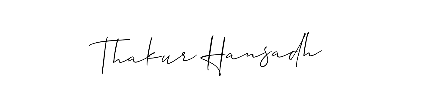 Make a beautiful signature design for name Thakur Hansadh. Use this online signature maker to create a handwritten signature for free. Thakur Hansadh signature style 2 images and pictures png