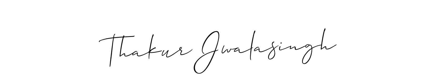 It looks lik you need a new signature style for name Thakur Jwalasingh. Design unique handwritten (Allison_Script) signature with our free signature maker in just a few clicks. Thakur Jwalasingh signature style 2 images and pictures png