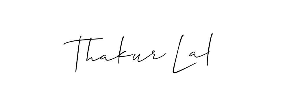 Design your own signature with our free online signature maker. With this signature software, you can create a handwritten (Allison_Script) signature for name Thakur Lal. Thakur Lal signature style 2 images and pictures png