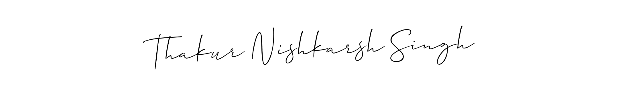 Make a short Thakur Nishkarsh Singh signature style. Manage your documents anywhere anytime using Allison_Script. Create and add eSignatures, submit forms, share and send files easily. Thakur Nishkarsh Singh signature style 2 images and pictures png