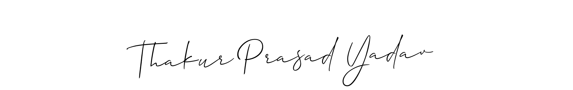 The best way (Allison_Script) to make a short signature is to pick only two or three words in your name. The name Thakur Prasad Yadav include a total of six letters. For converting this name. Thakur Prasad Yadav signature style 2 images and pictures png