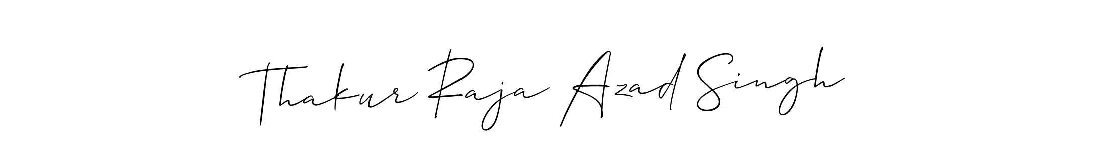 Make a beautiful signature design for name Thakur Raja Azad Singh. With this signature (Allison_Script) style, you can create a handwritten signature for free. Thakur Raja Azad Singh signature style 2 images and pictures png