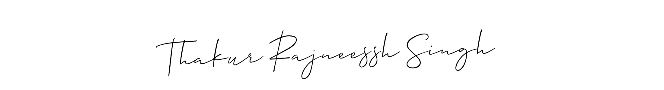 It looks lik you need a new signature style for name Thakur Rajneessh Singh. Design unique handwritten (Allison_Script) signature with our free signature maker in just a few clicks. Thakur Rajneessh Singh signature style 2 images and pictures png