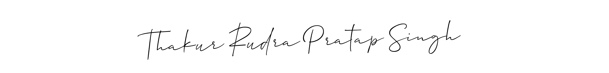 Use a signature maker to create a handwritten signature online. With this signature software, you can design (Allison_Script) your own signature for name Thakur Rudra Pratap Singh. Thakur Rudra Pratap Singh signature style 2 images and pictures png