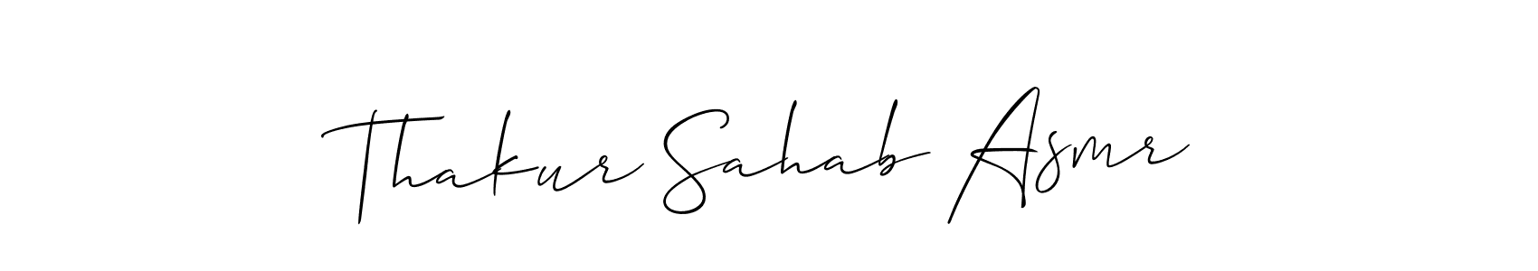Once you've used our free online signature maker to create your best signature Allison_Script style, it's time to enjoy all of the benefits that Thakur Sahab Asmr name signing documents. Thakur Sahab Asmr signature style 2 images and pictures png