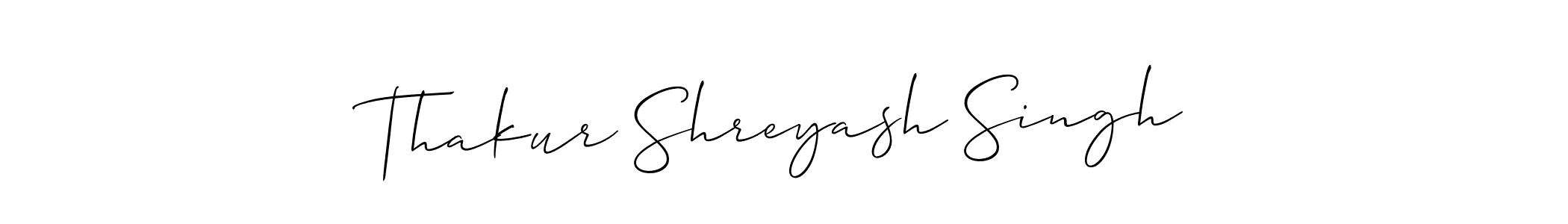 Make a beautiful signature design for name Thakur Shreyash Singh. With this signature (Allison_Script) style, you can create a handwritten signature for free. Thakur Shreyash Singh signature style 2 images and pictures png