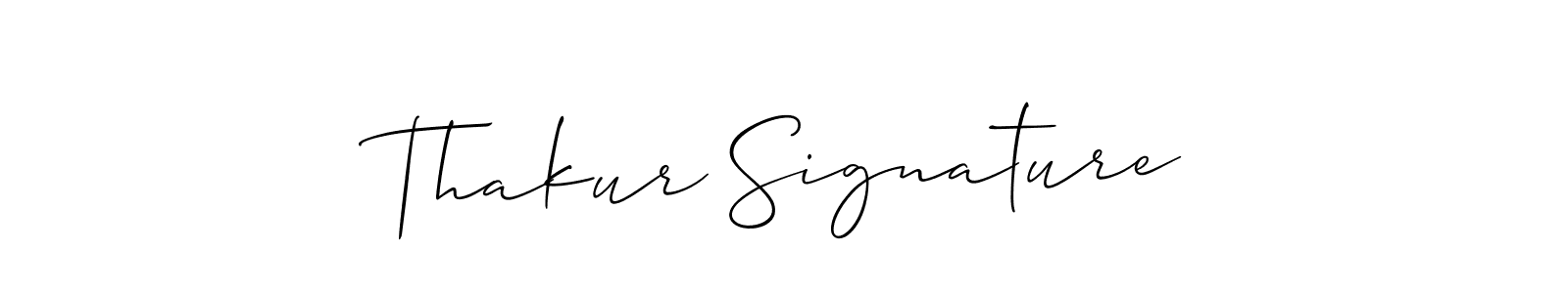 How to make Thakur Signature signature? Allison_Script is a professional autograph style. Create handwritten signature for Thakur Signature name. Thakur Signature signature style 2 images and pictures png