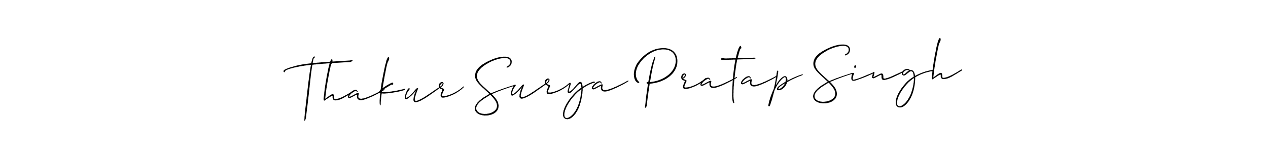 Also we have Thakur Surya Pratap Singh name is the best signature style. Create professional handwritten signature collection using Allison_Script autograph style. Thakur Surya Pratap Singh signature style 2 images and pictures png