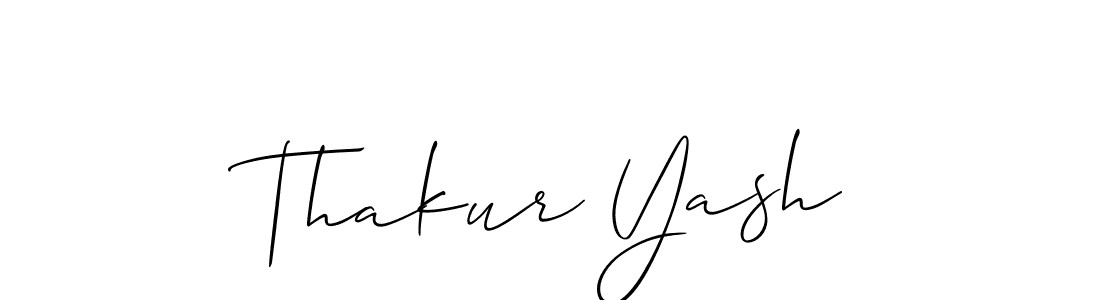 Create a beautiful signature design for name Thakur Yash. With this signature (Allison_Script) fonts, you can make a handwritten signature for free. Thakur Yash signature style 2 images and pictures png