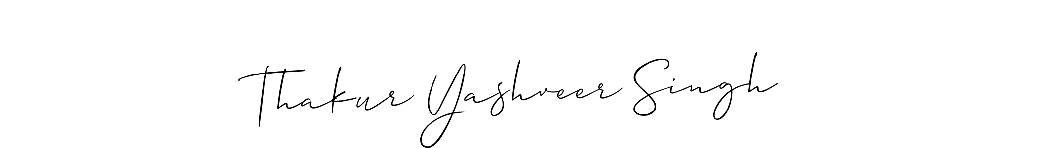 How to make Thakur Yashveer Singh signature? Allison_Script is a professional autograph style. Create handwritten signature for Thakur Yashveer Singh name. Thakur Yashveer Singh signature style 2 images and pictures png