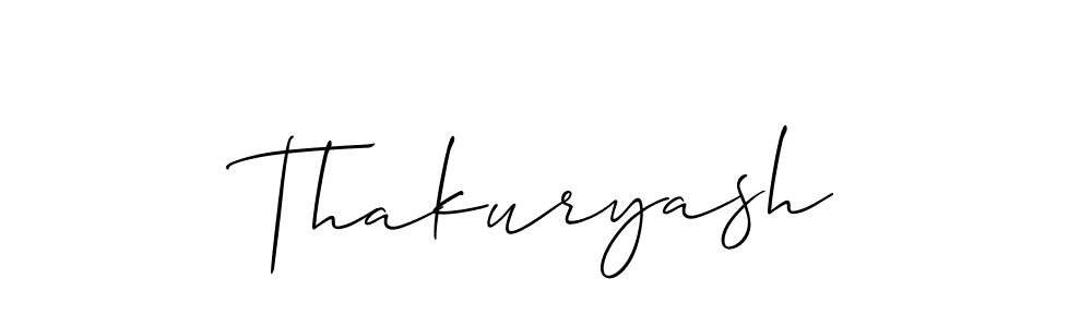 The best way (Allison_Script) to make a short signature is to pick only two or three words in your name. The name Thakuryash include a total of six letters. For converting this name. Thakuryash signature style 2 images and pictures png