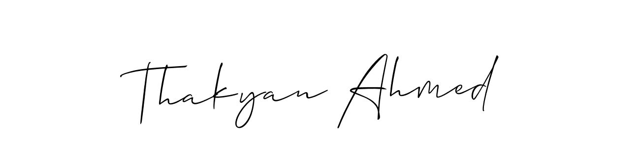 This is the best signature style for the Thakyan Ahmed name. Also you like these signature font (Allison_Script). Mix name signature. Thakyan Ahmed signature style 2 images and pictures png