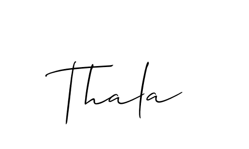 Make a beautiful signature design for name Thala. Use this online signature maker to create a handwritten signature for free. Thala signature style 2 images and pictures png