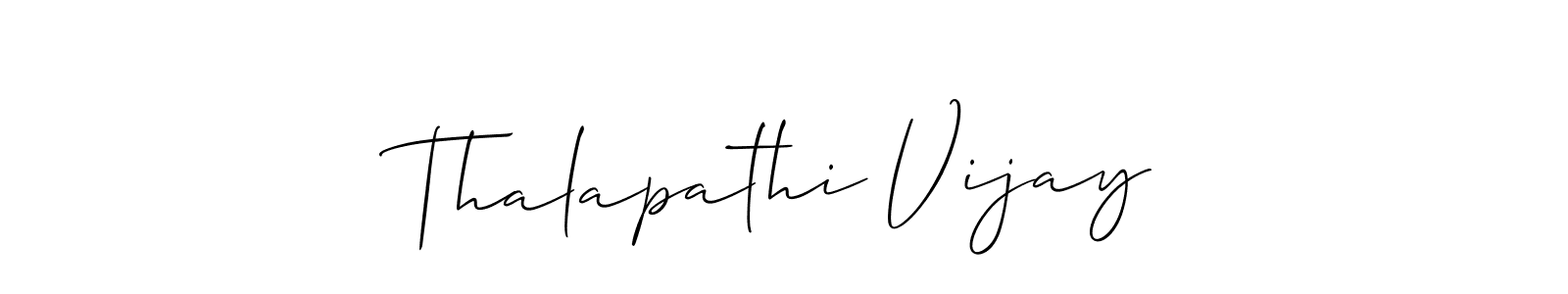 How to make Thalapathi Vijay name signature. Use Allison_Script style for creating short signs online. This is the latest handwritten sign. Thalapathi Vijay signature style 2 images and pictures png