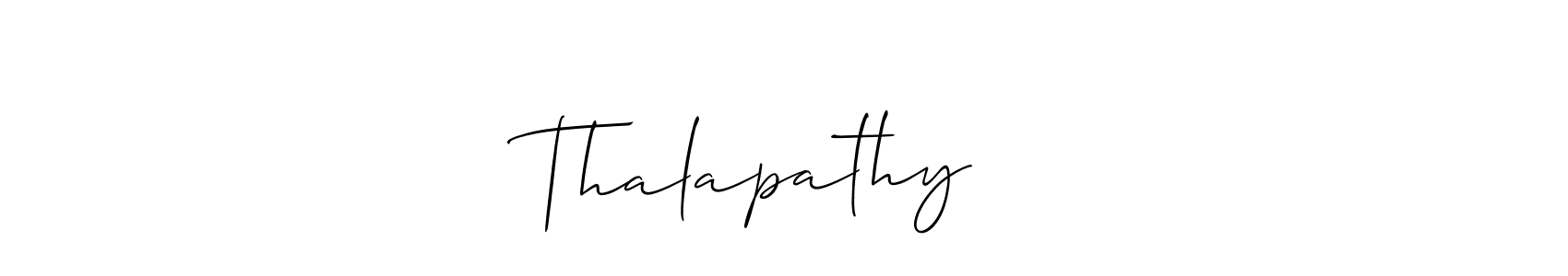 How to make Thalapathy ❤️ signature? Allison_Script is a professional autograph style. Create handwritten signature for Thalapathy ❤️ name. Thalapathy ❤️ signature style 2 images and pictures png