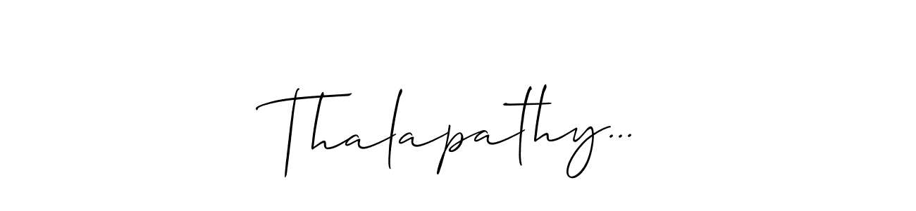 How to Draw Thalapathy... signature style? Allison_Script is a latest design signature styles for name Thalapathy.... Thalapathy... signature style 2 images and pictures png