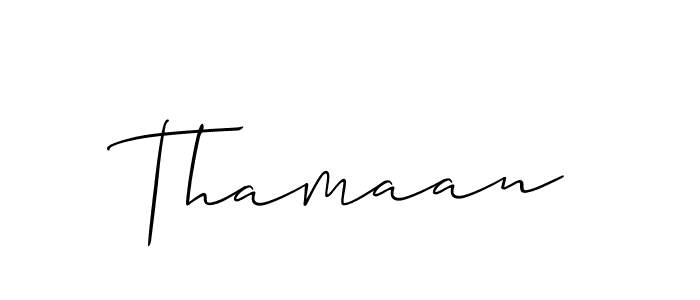 if you are searching for the best signature style for your name Thamaan. so please give up your signature search. here we have designed multiple signature styles  using Allison_Script. Thamaan signature style 2 images and pictures png