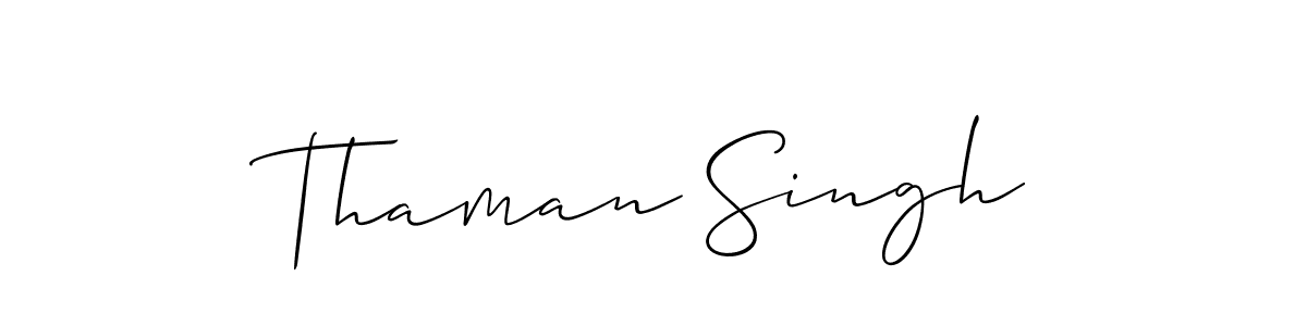 Similarly Allison_Script is the best handwritten signature design. Signature creator online .You can use it as an online autograph creator for name Thaman Singh. Thaman Singh signature style 2 images and pictures png