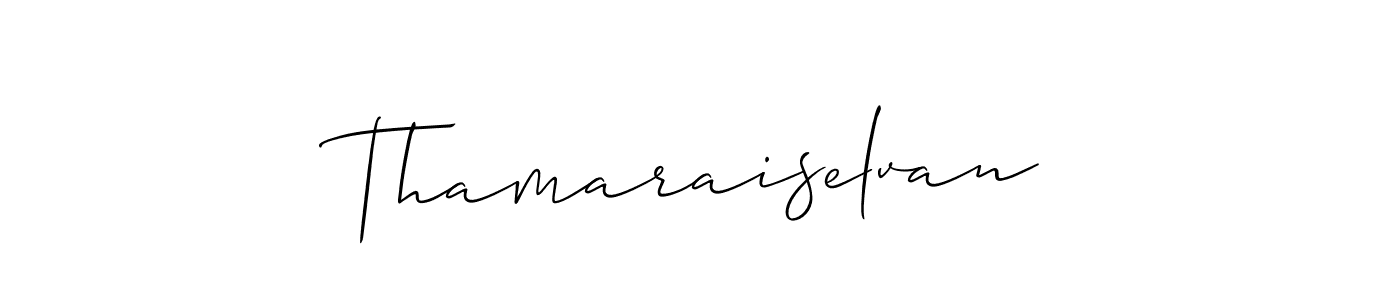 You can use this online signature creator to create a handwritten signature for the name Thamaraiselvan. This is the best online autograph maker. Thamaraiselvan signature style 2 images and pictures png