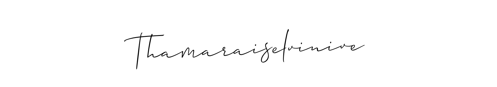 Once you've used our free online signature maker to create your best signature Allison_Script style, it's time to enjoy all of the benefits that Thamaraiselvinive name signing documents. Thamaraiselvinive signature style 2 images and pictures png
