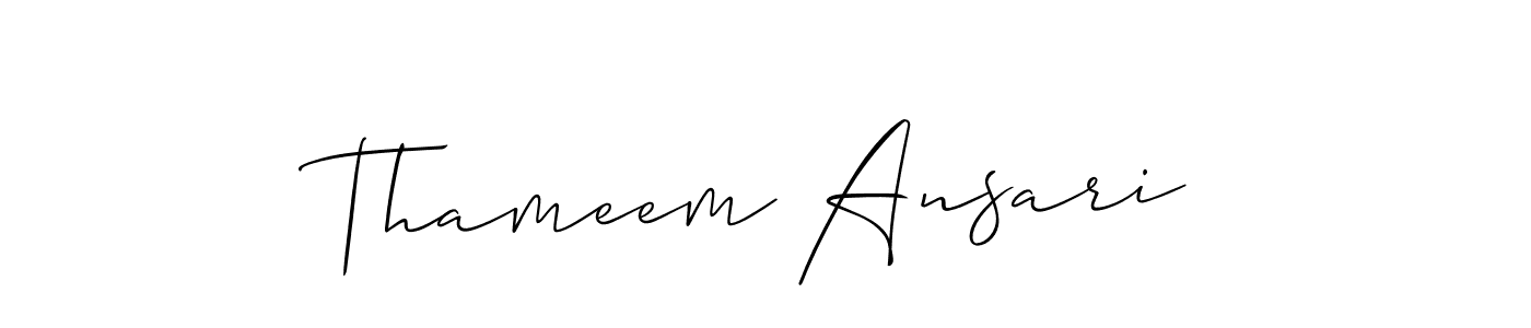 Best and Professional Signature Style for Thameem Ansari. Allison_Script Best Signature Style Collection. Thameem Ansari signature style 2 images and pictures png