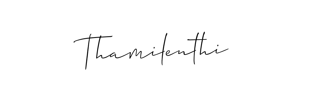 It looks lik you need a new signature style for name Thamilenthi. Design unique handwritten (Allison_Script) signature with our free signature maker in just a few clicks. Thamilenthi signature style 2 images and pictures png