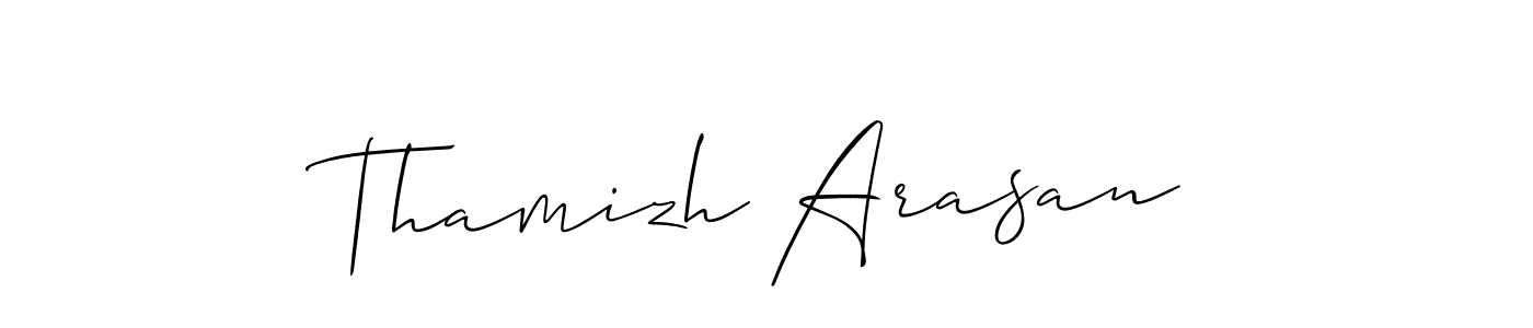 This is the best signature style for the Thamizh Arasan name. Also you like these signature font (Allison_Script). Mix name signature. Thamizh Arasan signature style 2 images and pictures png