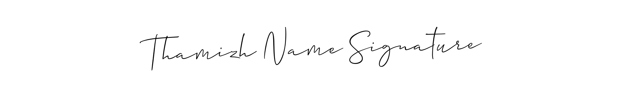 How to make Thamizh Name Signature name signature. Use Allison_Script style for creating short signs online. This is the latest handwritten sign. Thamizh Name Signature signature style 2 images and pictures png