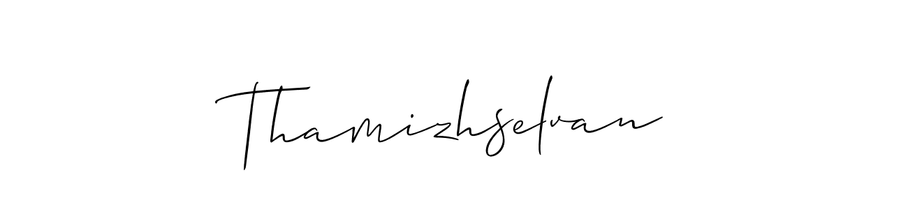 The best way (Allison_Script) to make a short signature is to pick only two or three words in your name. The name Thamizhselvan include a total of six letters. For converting this name. Thamizhselvan signature style 2 images and pictures png