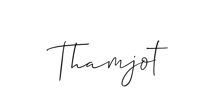 Also You can easily find your signature by using the search form. We will create Thamjot name handwritten signature images for you free of cost using Allison_Script sign style. Thamjot signature style 2 images and pictures png