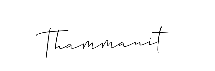 Allison_Script is a professional signature style that is perfect for those who want to add a touch of class to their signature. It is also a great choice for those who want to make their signature more unique. Get Thammanit name to fancy signature for free. Thammanit signature style 2 images and pictures png