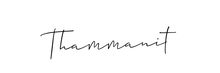 Allison_Script is a professional signature style that is perfect for those who want to add a touch of class to their signature. It is also a great choice for those who want to make their signature more unique. Get Thammanit name to fancy signature for free. Thammanit signature style 2 images and pictures png