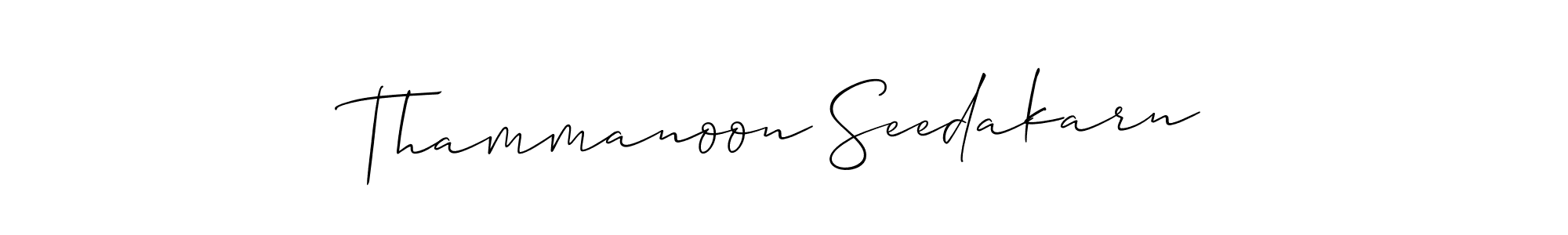 Similarly Allison_Script is the best handwritten signature design. Signature creator online .You can use it as an online autograph creator for name Thammanoon Seedakarn. Thammanoon Seedakarn signature style 2 images and pictures png