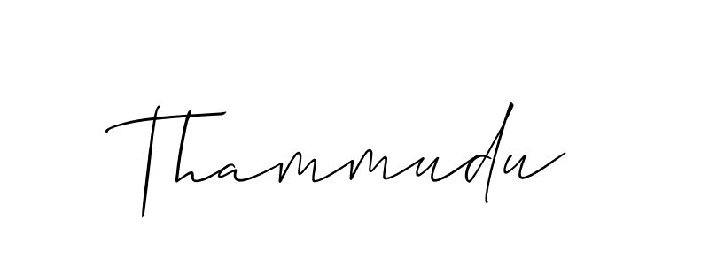 Thammudu stylish signature style. Best Handwritten Sign (Allison_Script) for my name. Handwritten Signature Collection Ideas for my name Thammudu. Thammudu signature style 2 images and pictures png