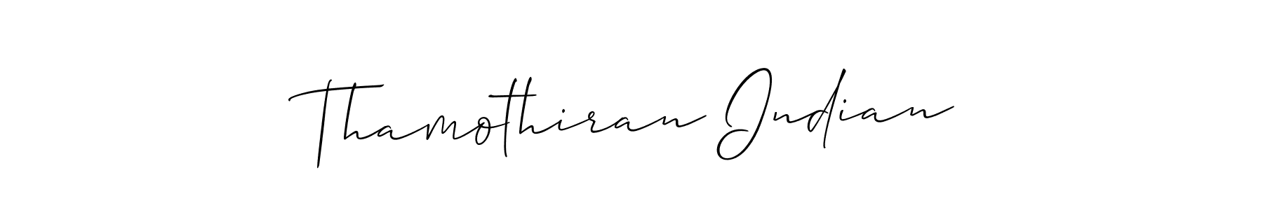 Design your own signature with our free online signature maker. With this signature software, you can create a handwritten (Allison_Script) signature for name Thamothiran Indian. Thamothiran Indian signature style 2 images and pictures png