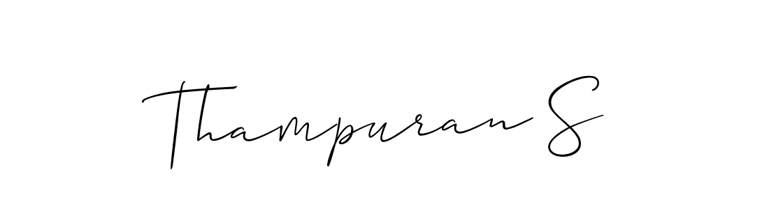 Thampuran S stylish signature style. Best Handwritten Sign (Allison_Script) for my name. Handwritten Signature Collection Ideas for my name Thampuran S. Thampuran S signature style 2 images and pictures png