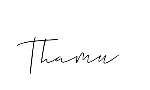 Also You can easily find your signature by using the search form. We will create Thamu name handwritten signature images for you free of cost using Allison_Script sign style. Thamu signature style 2 images and pictures png