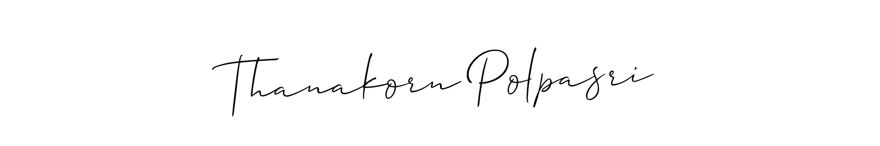 Also we have Thanakorn Polpasri name is the best signature style. Create professional handwritten signature collection using Allison_Script autograph style. Thanakorn Polpasri signature style 2 images and pictures png